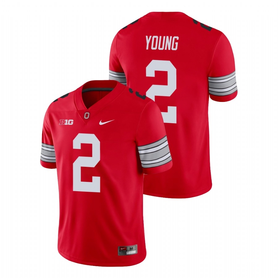Ohio State Buckeyes Men's NCAA Chase Young #2 Scarlet Alumni Game Player College Football Jersey SMR8649KT